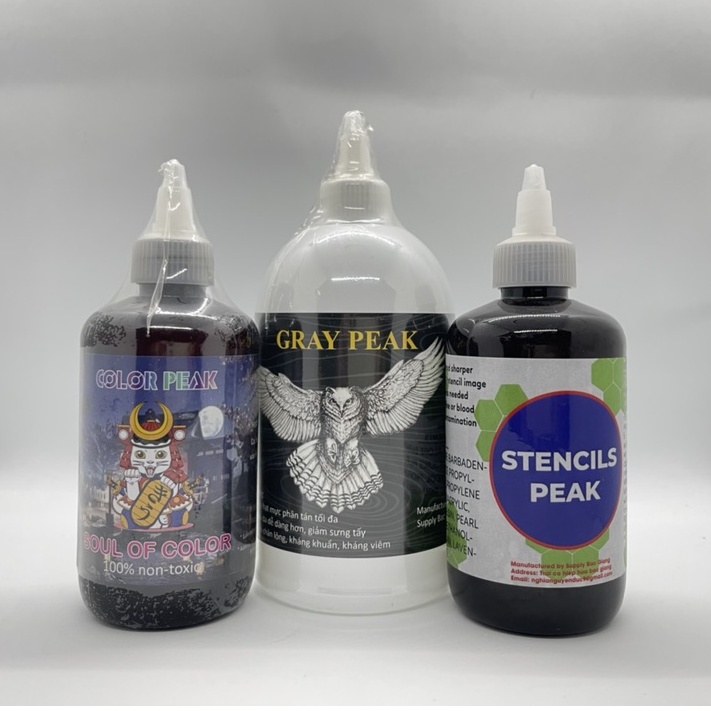 Nước pha mực xăm ,gel scan hình xăm giá rẻ hỗ trợ art tattoo 240ml