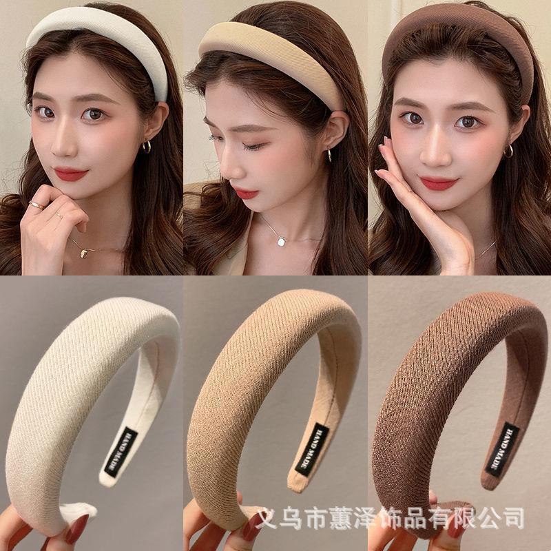 Bờm tóc nữ tông màu cafe hàn quốc mim bomtoccafe191