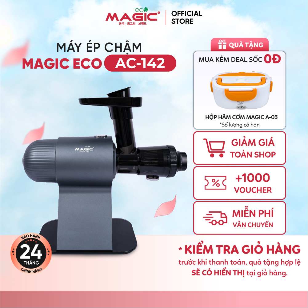 Máy ép chậm trục ngang magic eco ac-142, hàng chính hãng