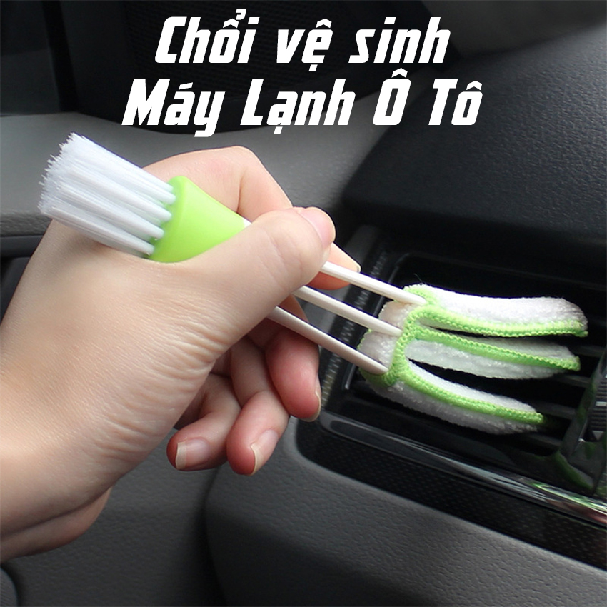 [HCM]Chổi Quét Vệ Sinh Khe Gió Điều Hòa Xe Ô Tô Khe Cửa Bàn Phím Máy Tính