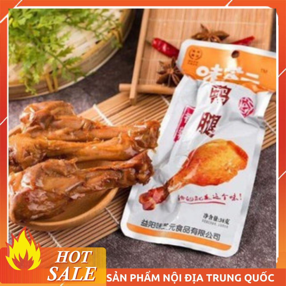 1 gói đùi gà cay 40g - đùi gà ăn vặt trung quốc ngon