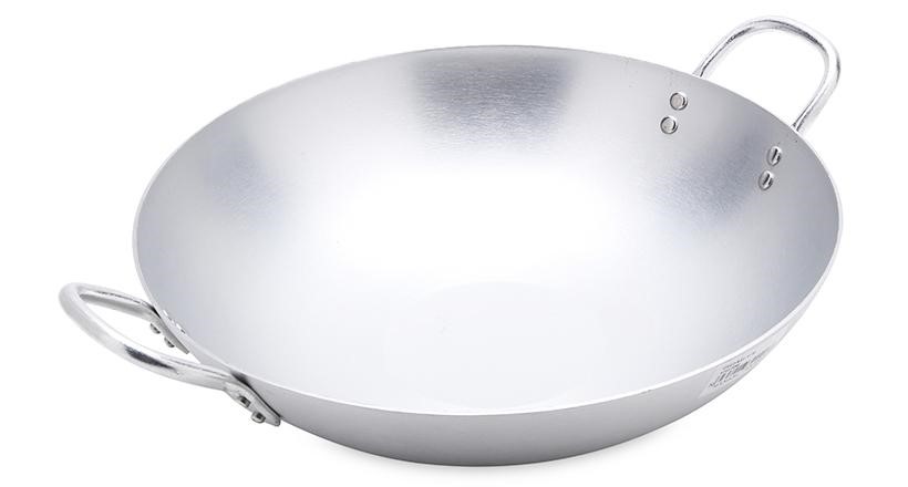 CHẢO NHÔM SÂU LÒNG-NHÔM GÒ SIZE 40X47CM