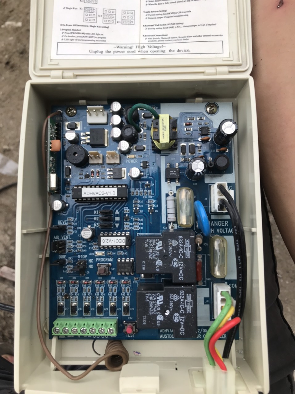 Mạch bộ điều khiển cửa cuốn Austdoor A803