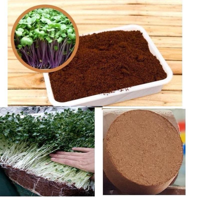 Đất nén dạng viên sơ dừa sạch hữu cơ vi sinh dinh dưỡng cho dạng viên cho cây trồng - cây cảnh - rau củ - Nhà Vừng
