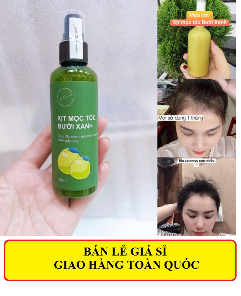 Xịt tinh dầu bưởi xanh kích thích mọc tóc ngăn ngừa gãy rụng, Xịt mọc tóc bưởi xanh, Tinh dầu bưởi, Xịt bưởi