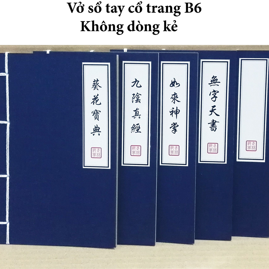 Sổ tay kiếm hiệp,vở cổ trang, sổ bí kíp võ công cổ trang kungfu tập cầm tay ghi chép