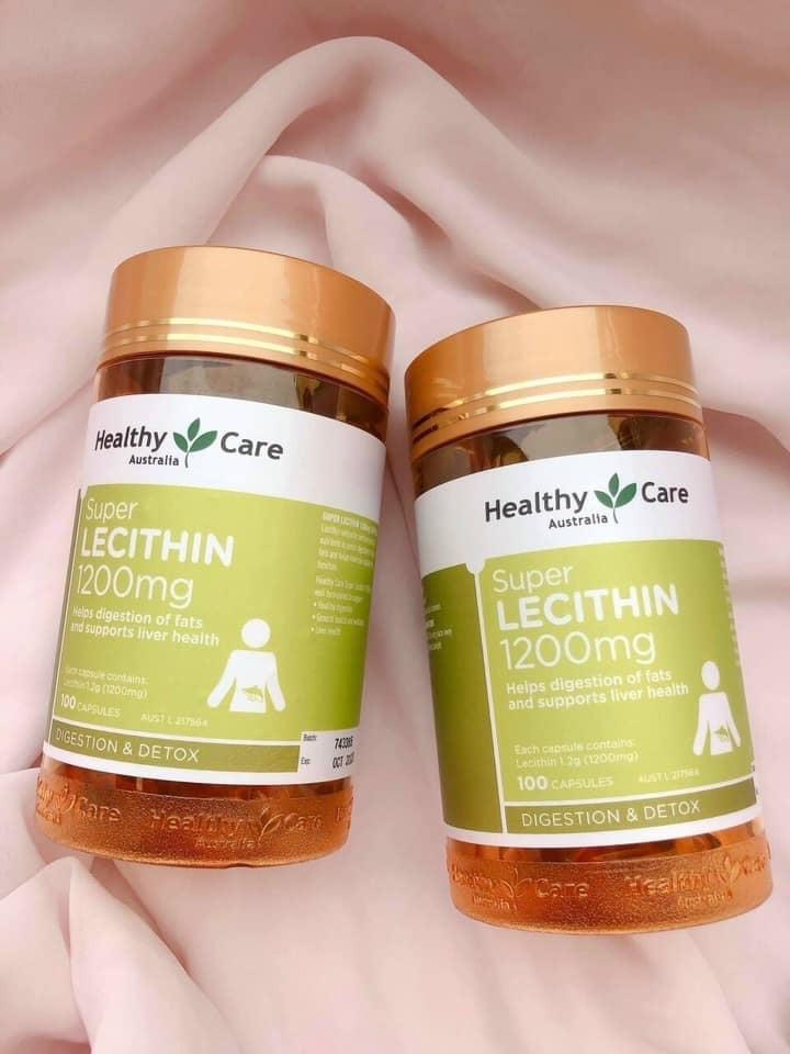 Mầm Đậu Nành Healthy Care Super Lecithin 1200mg Của Úc 100 Viên