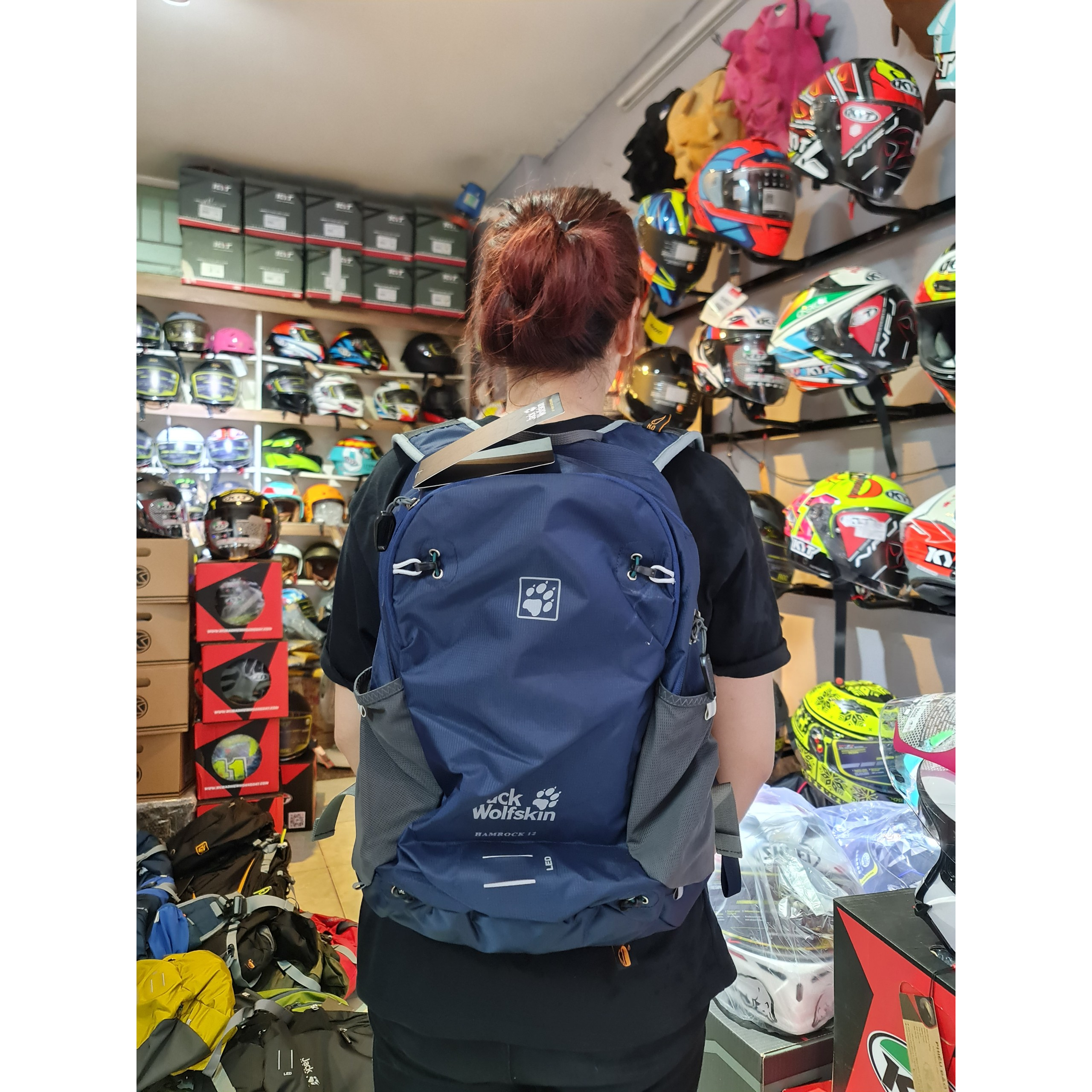 Balo Jack Wolfskin 12 lít màu xanh mực chính hãng