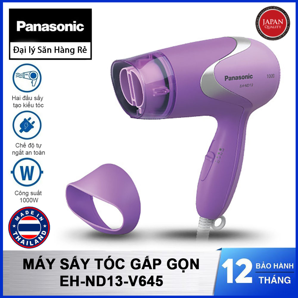 Máy sấy tóc gấp gọn panasonic thái lan eh-nd13-v645 bảo hành 12 tháng