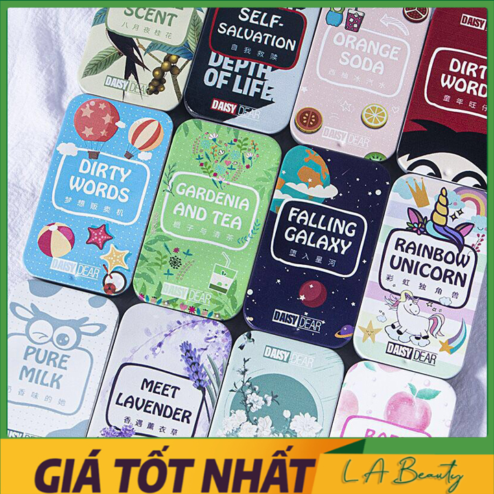 Nước Hoa Khô Dạng Sáp Daisy Dear, Nước Hoa Hộp Nhỏ Xinh Xắn 12 mùi hương thơm cho cả nam và nữ, BIG SALE MART