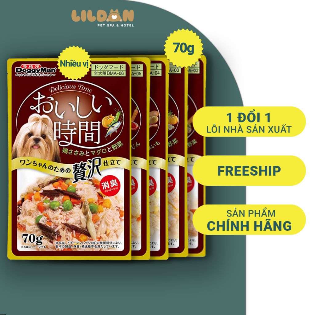 Doggy man pate cho chó - súp thịt gà đóng gói bổ sung dinh dưỡng cho chó cưng