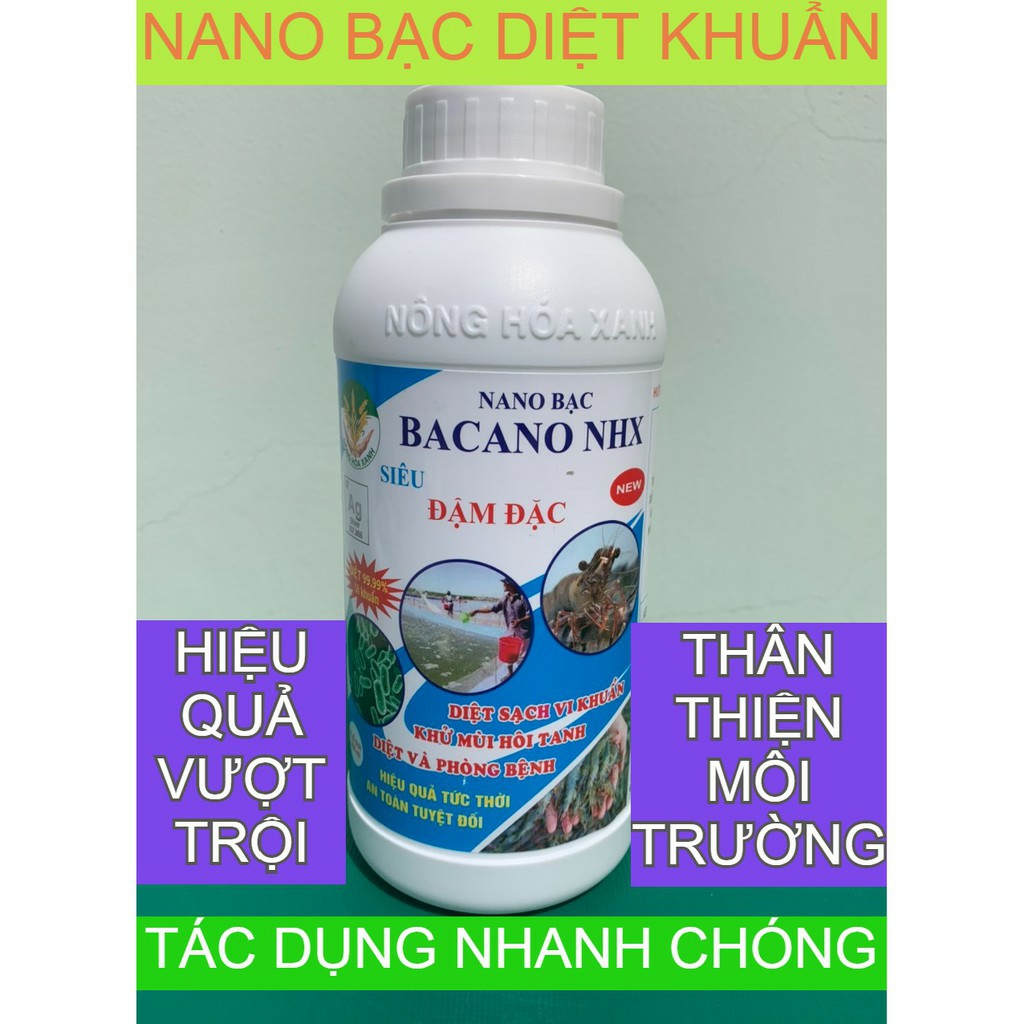 NANO BẠC DIỆT KHUẨN BACANO NHX GIÚP KHỬ TRÙNG SÁT KHUẨN MÔI TRƯỜNG KHỬ MÙI LÀM SẠCH KHÔNG GIAN