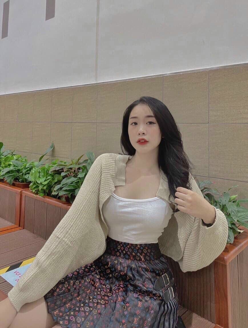 Áo khoác len nữ croptop 💖FREESHIP💖  tay cánh dơi dày dặn, áo cardigan phong cách ulzzang Fmstyle