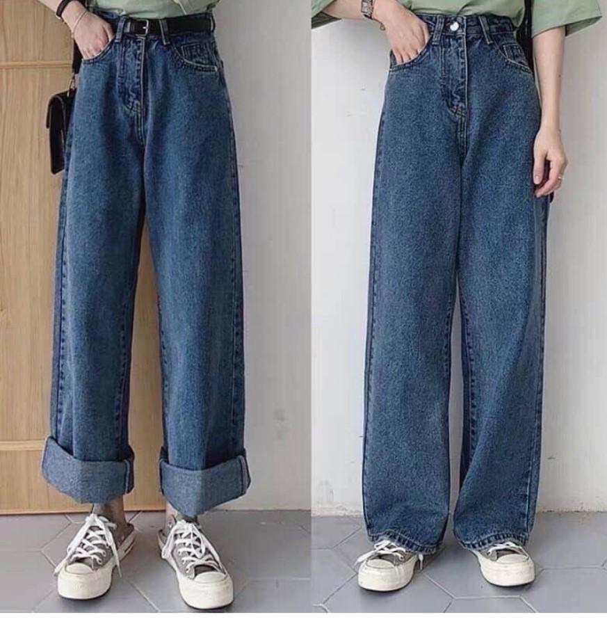 [ HOT NGẤT NGÂY!!! ] QUẦN JEAN ỐNG RỘNG DÀI NỮ CAO CẤP NITI2 CỰC HOT CỰC THỜI THƯỢNG-NL12309