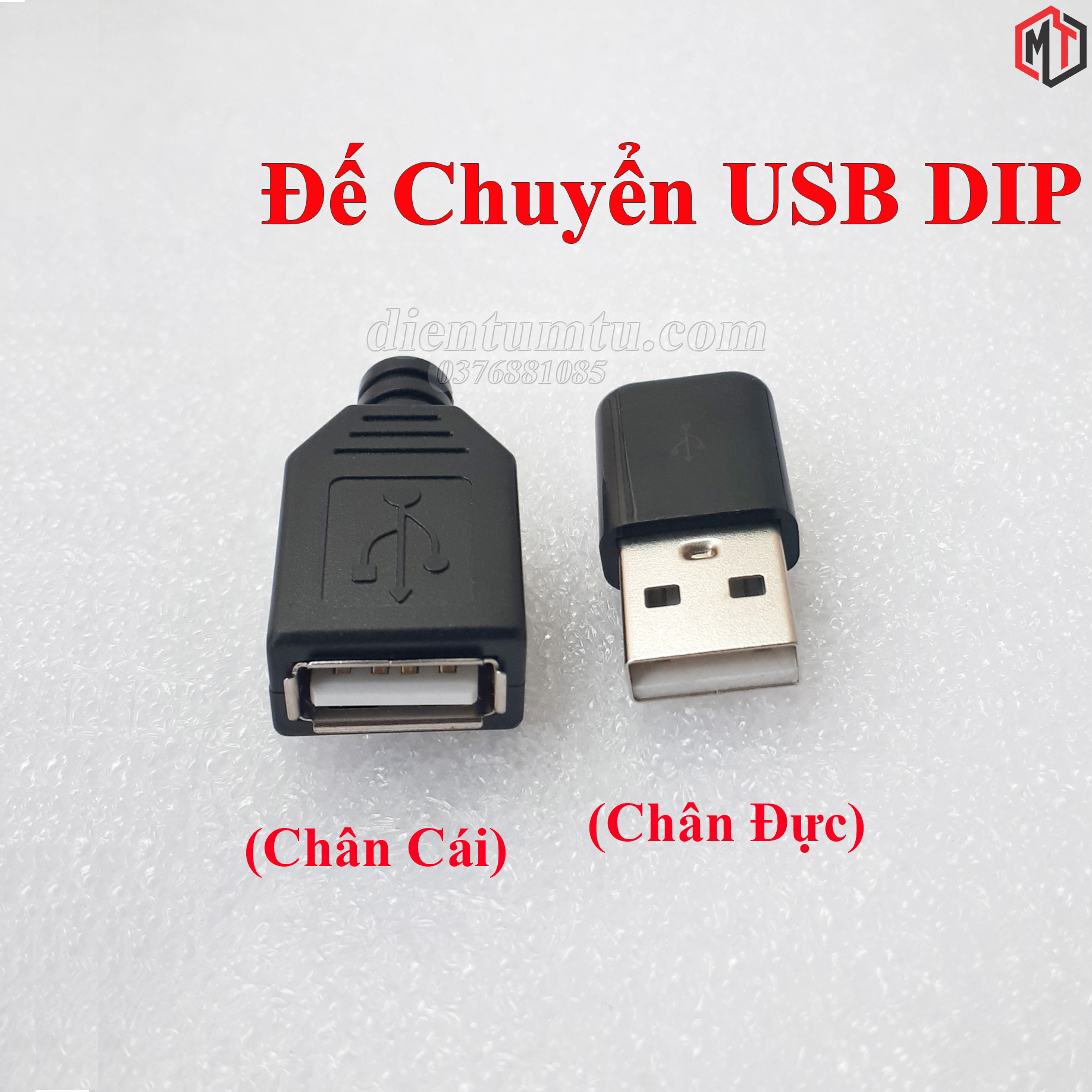 Combo 5 cái - Đế ra chân cổng USB Đực - Cái (USB DIP)