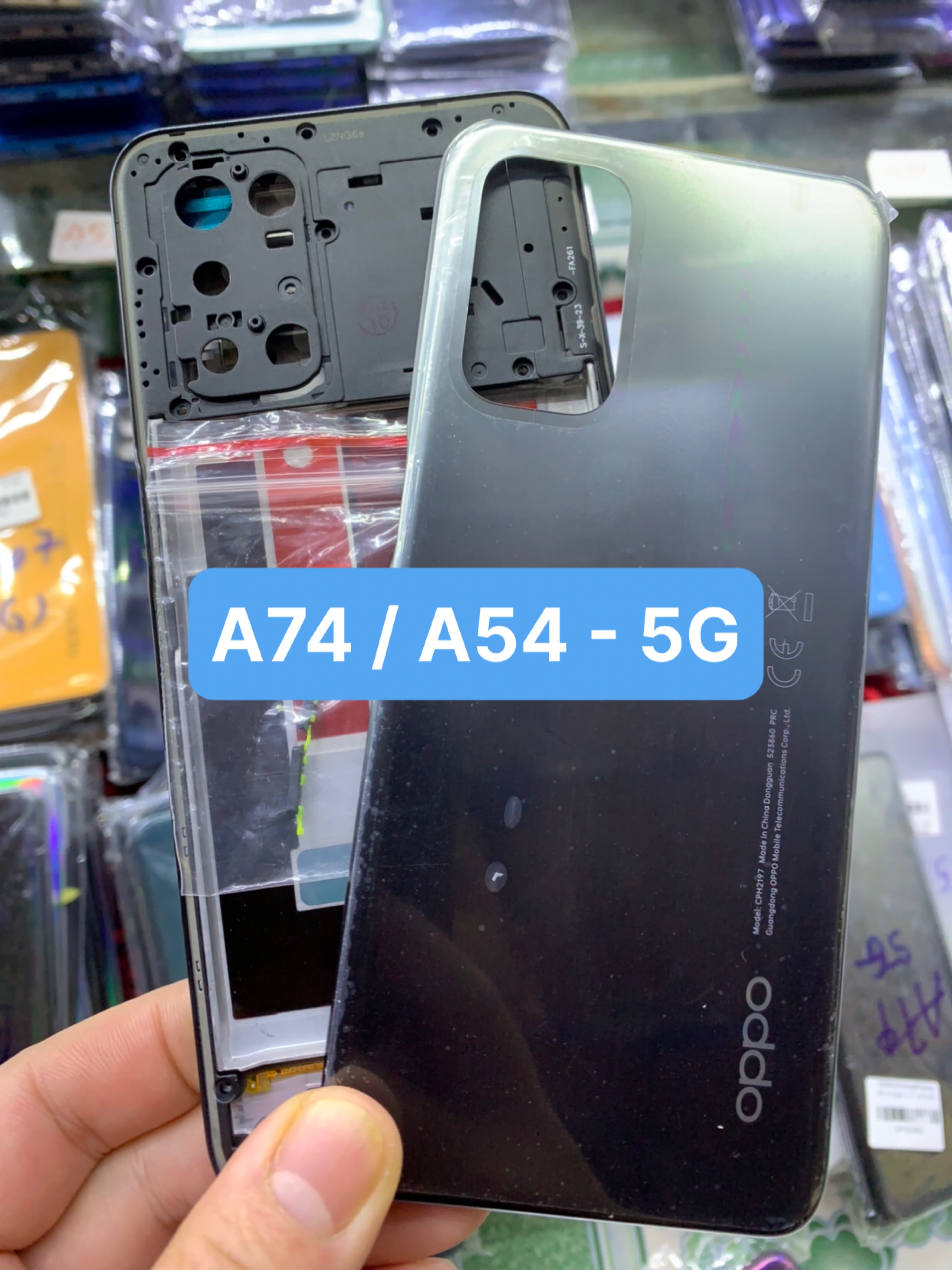 Bộ xương vỏ oppo a54 / a74 - 5g ảnh thật