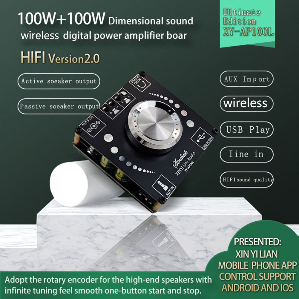 Mini Board giải mã âm thanh Receiver bt5.0 Pro MP3 Lossless Máy nghe nhạc không dây stereo âm nhạc khuếch đại mô-đun loa siêu trầm modulator Bộ