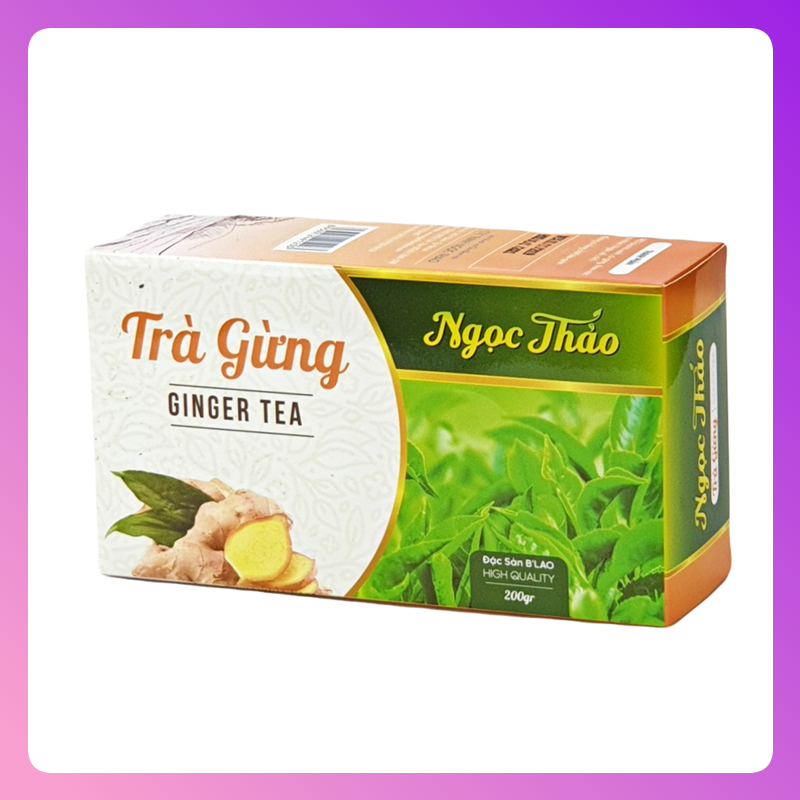 Hộp trà gừng ngọc thảo 200 gr