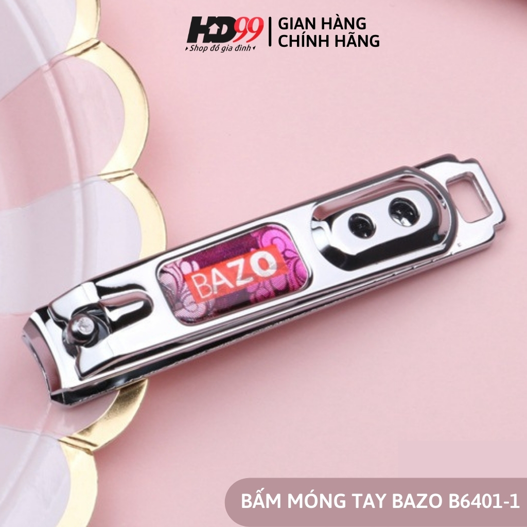 Bấm móng tay bazo b6401-1 kích thước 8x12 cm | sử dụng cho cả cắt móng tay, móng chân
