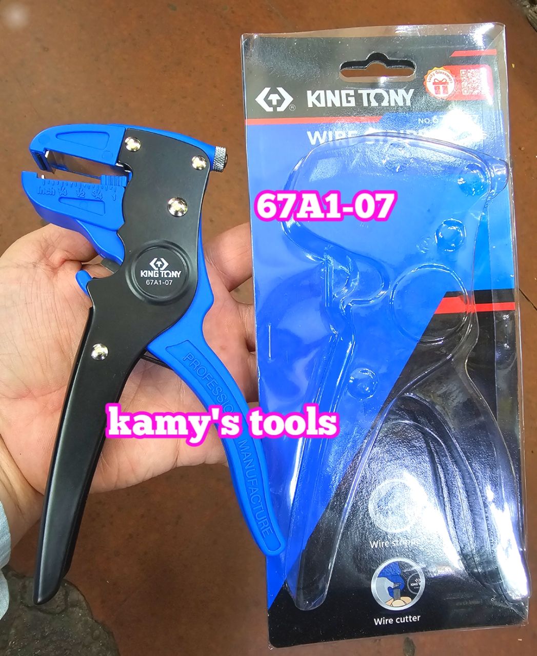 Kìm tuốt dây điện kingtony 67a1-07