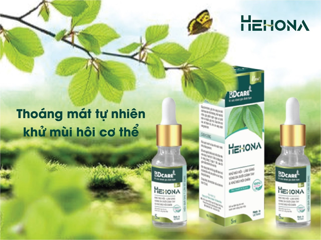 Khử mùi hôi cánh tay ,chân ,*hehona