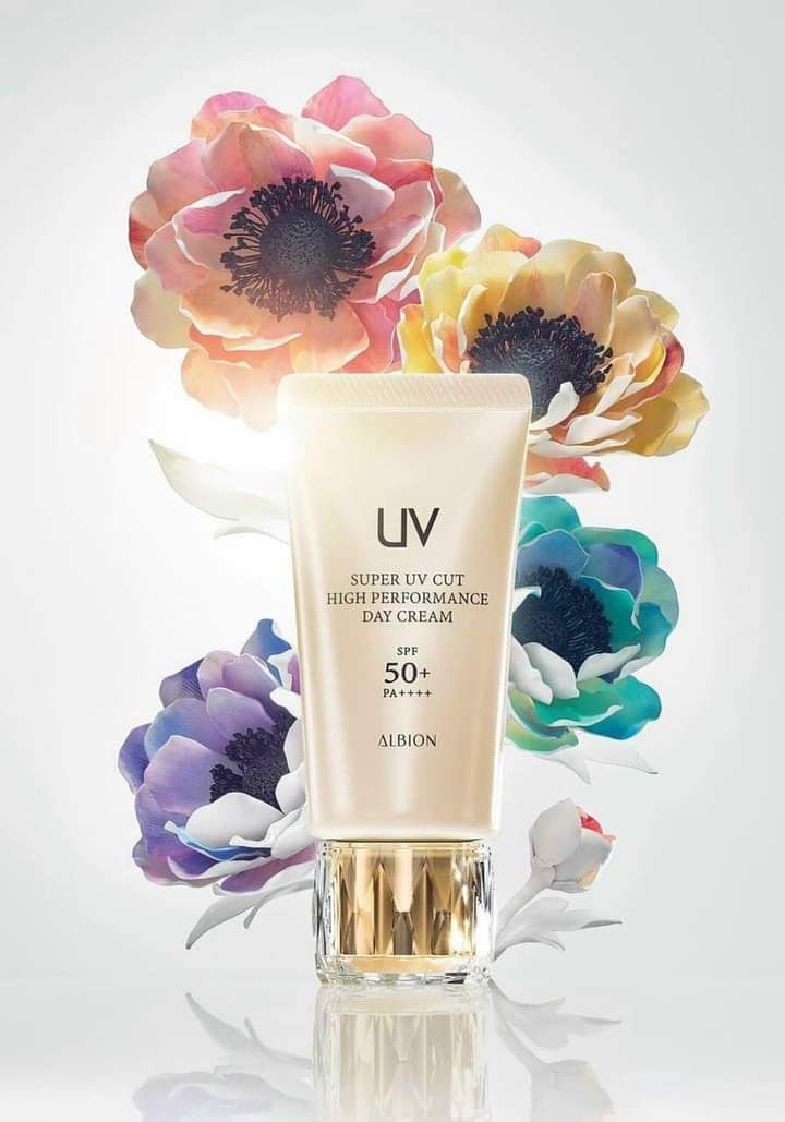 Albion - kem chống nắng vàng super uv cut high performance day