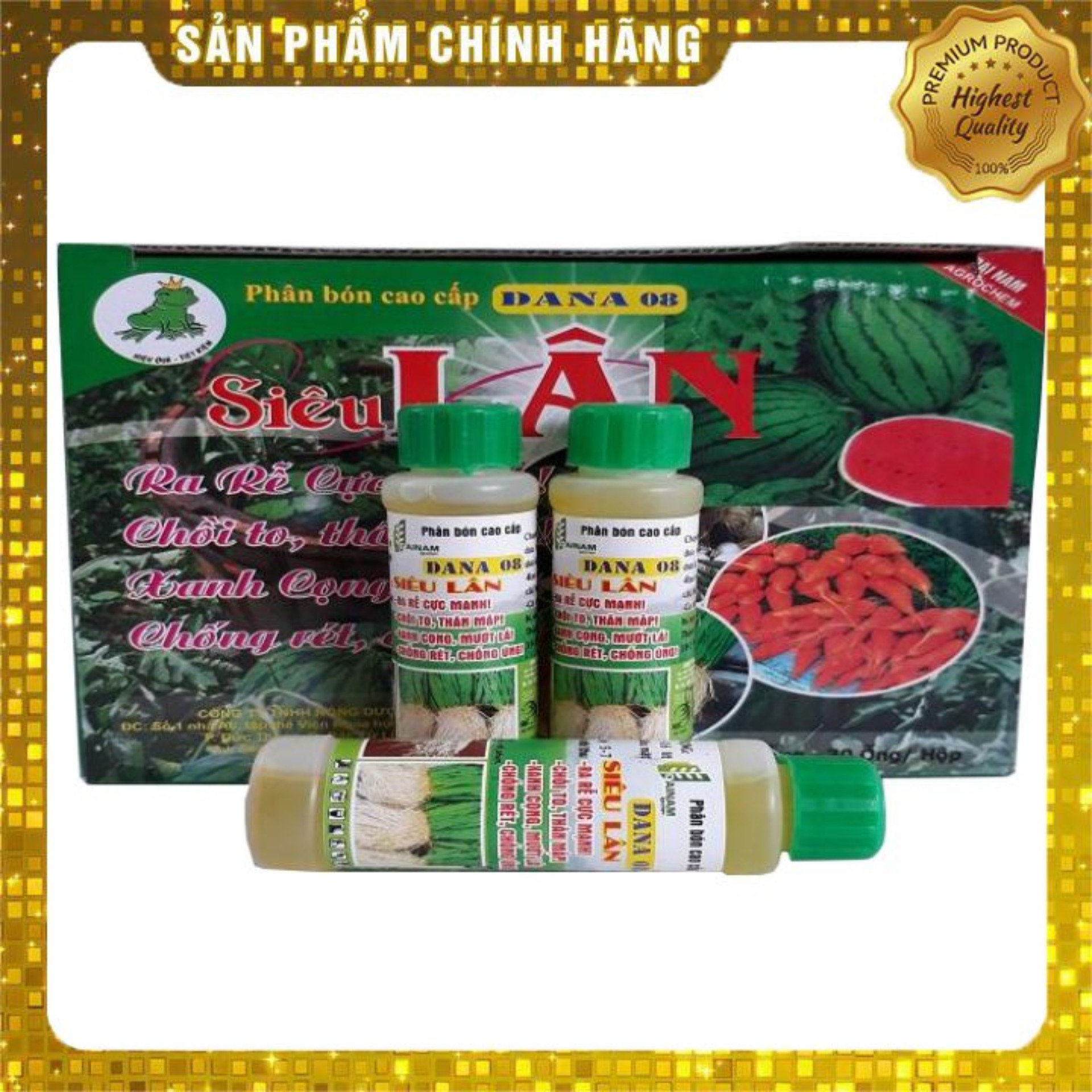 Phân bón lá Siêu Lân (25ml) x Combo 2 ống   Giúp ra rễ mạnh, xanh lá, chồi to và chống úng