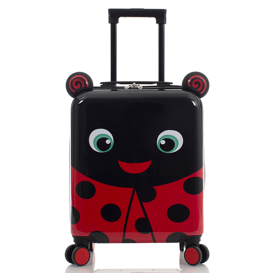 Vali trẻ em heys vali super tots spinner lady bug m red nhựa pc cao cấp