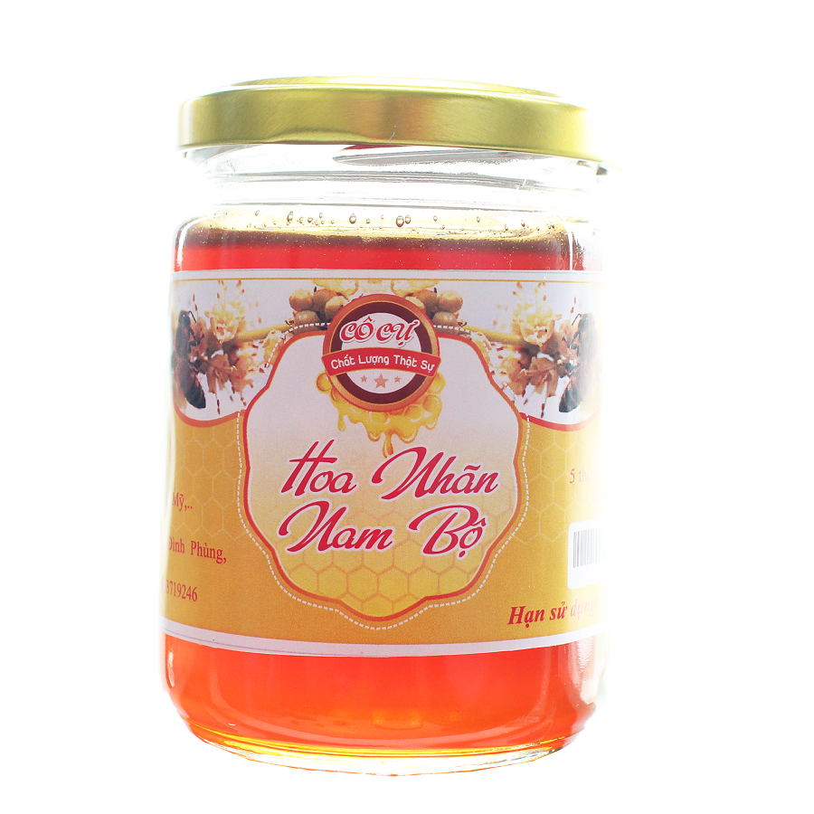 Mật ong nguyên chất Hoa Nhãn CÔ CỰ 220ml -cam kết chất lượng