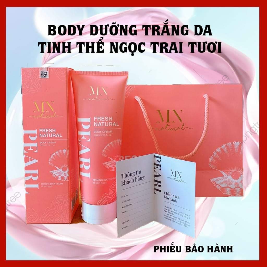 Kem Body Ngọc Trai Tươi MN Natural Chính Hãng