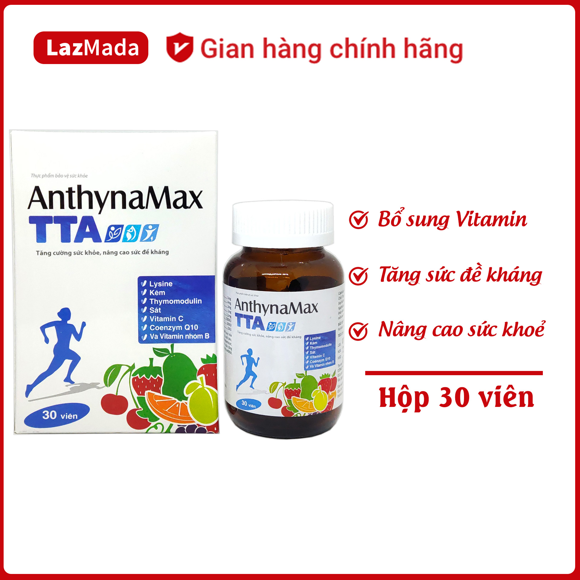 Viên uống AnthynaMax TTA _ Bổ sung vitamin và khoáng chất