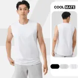 Áo ba lỗ nam sát nách cotton compact logo - Coolmate