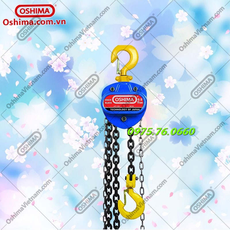 [HCM]Palang nửa tấn Palang Oshima 0.5T (Palang xích Oshima 500kg kéo tay)