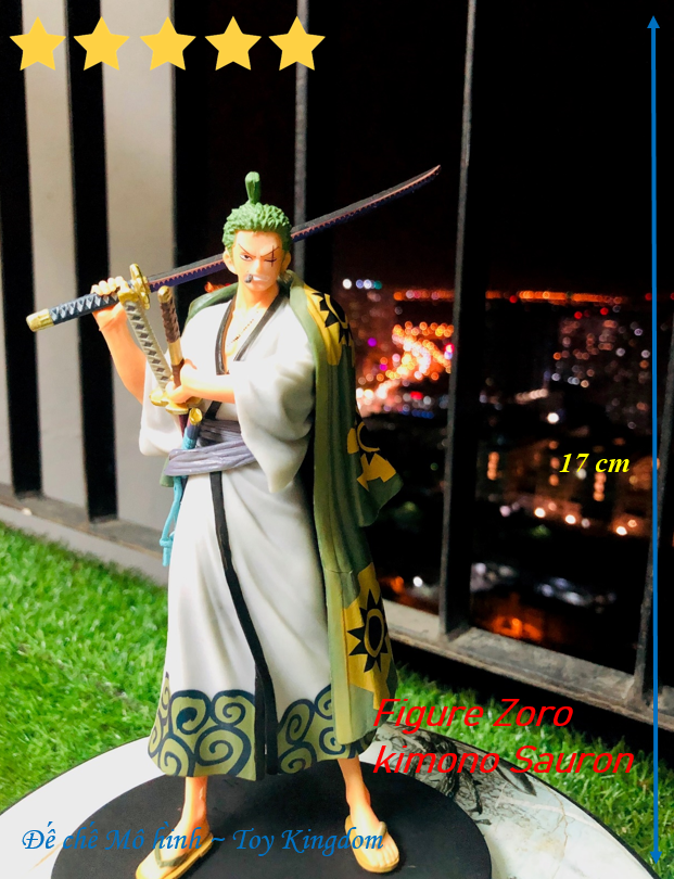 Mô hình One Piece Figure Zoro kimono Sauron 17cm Cực đẹp [Giảm thêm 5% đơn 200k: Mã LUCKY]