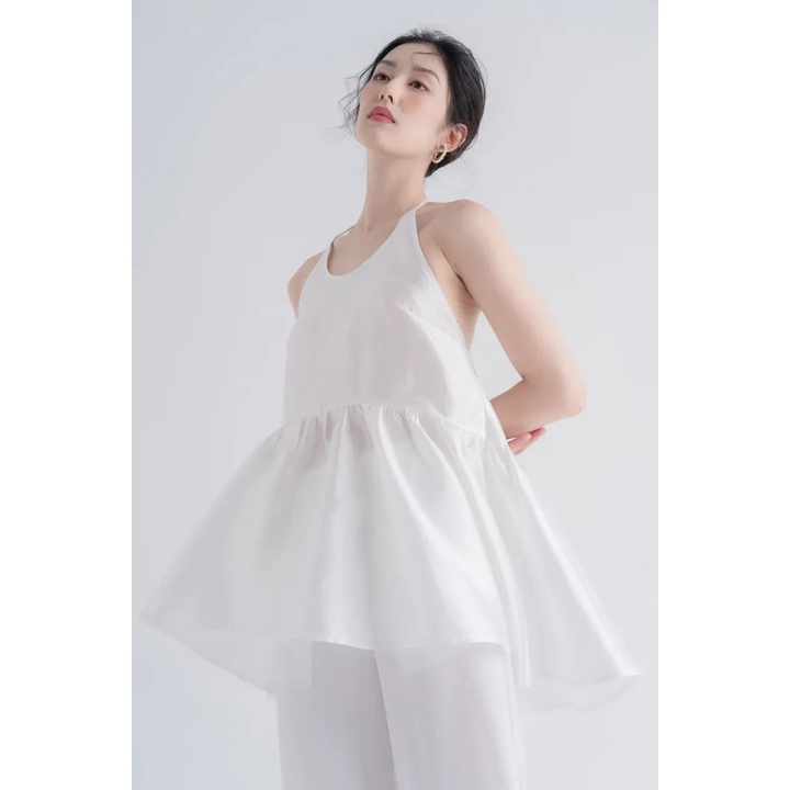 Áo yếm diệp liên - trắng - đing đang