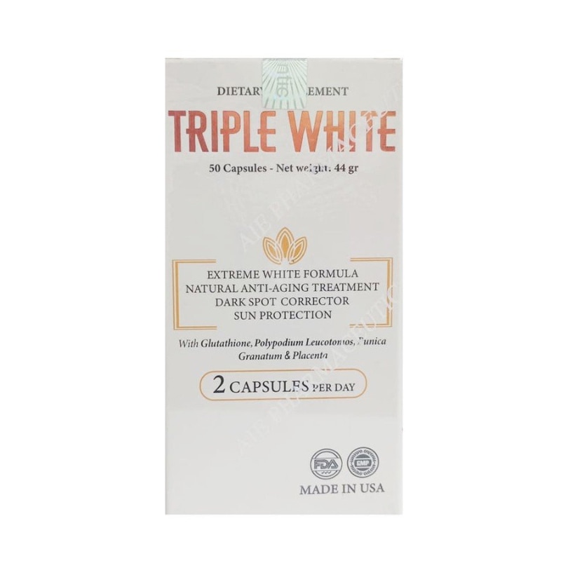 Viên Uống Hỗ Trợ Trắng Da Triple White