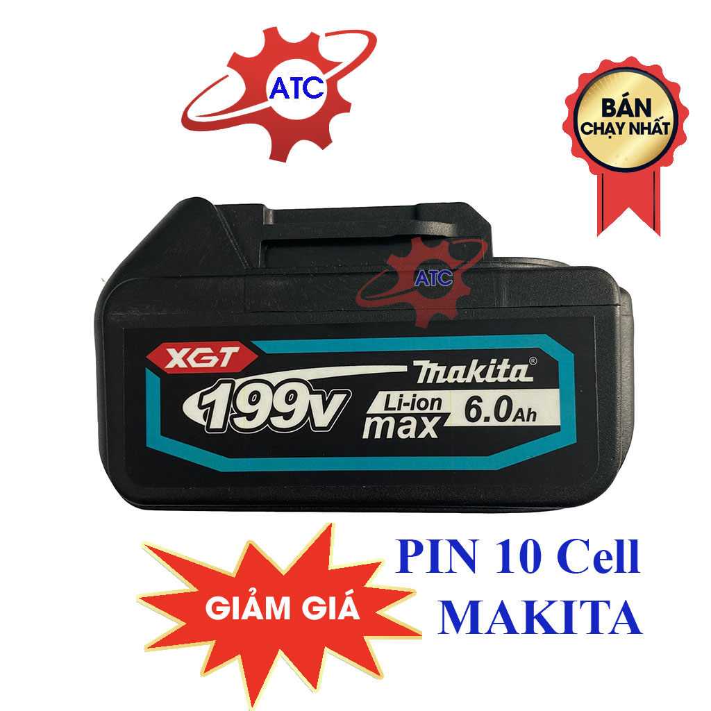 Pin makita 10 Cell dung lượng Cực Lớn, Lắp vừa với các loại máy Pin