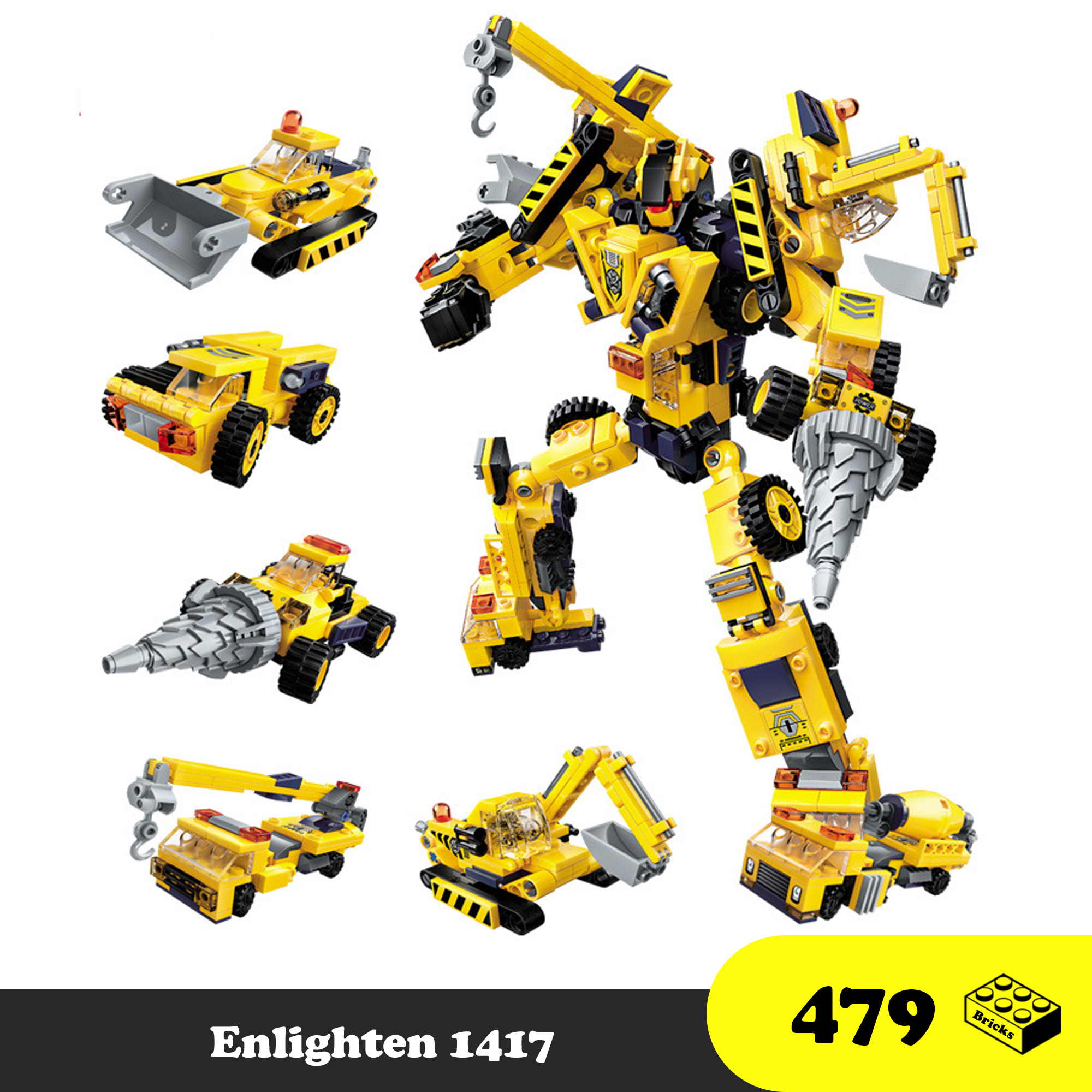 Lego Lắp Ráp Robot Biến Hình - Lego Enlighten 1417 Robot Transformer - Transcollection