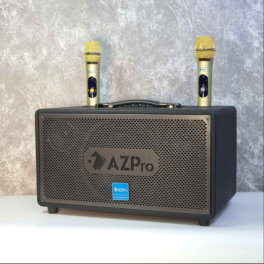 [Loa Kéo HOT] Loa kéo AZPRO AZ- 338, Loa kéo di động chính hãng, Tặng kèm 2 micro không dây. thiết kế mạnh mẽ vỏ gỗ bọc da tổng hợp, sang trọng, loa bass chắc, âm thanh hơn hẳn các loa ngang tầm giá