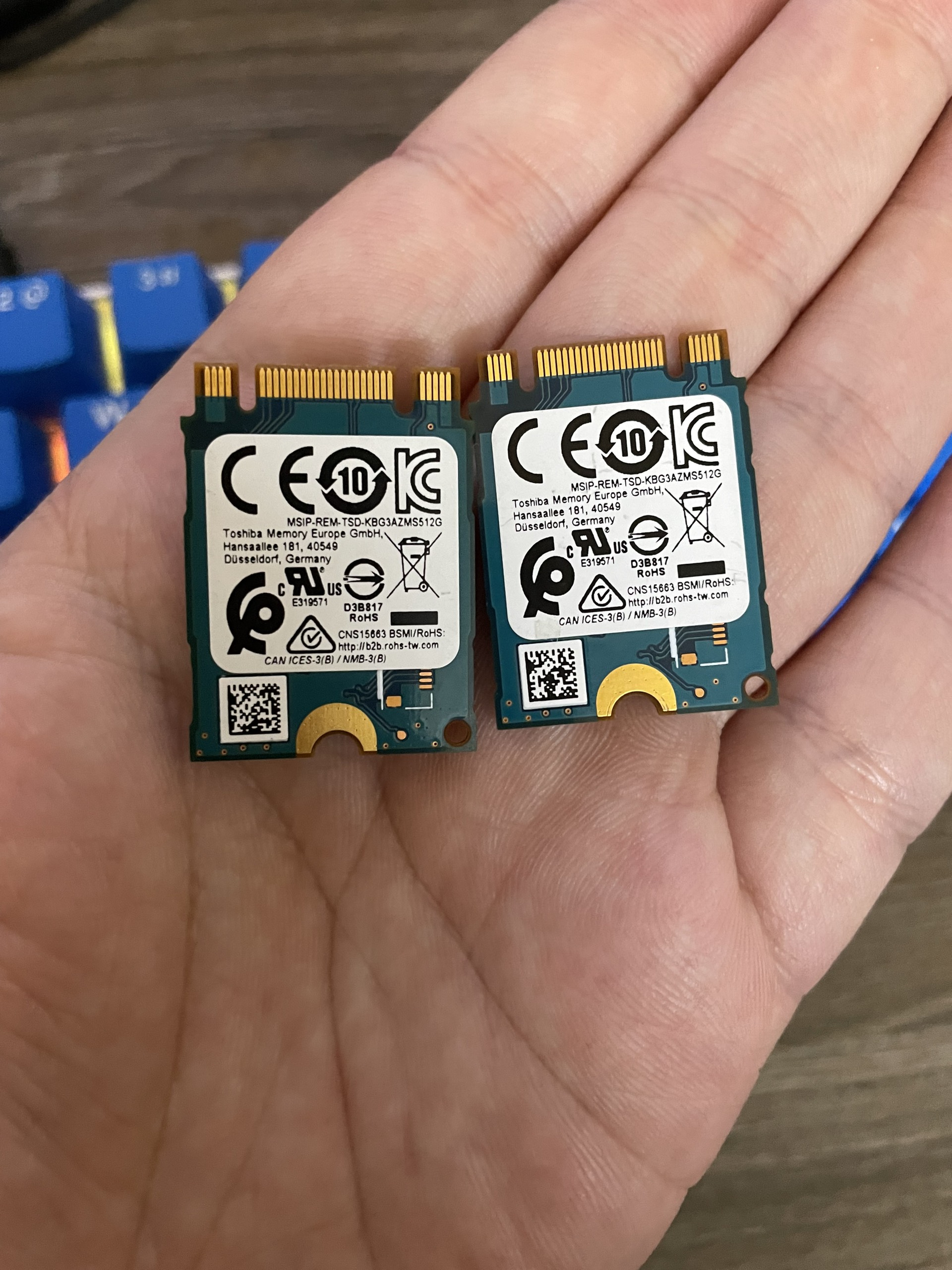 Ổ ssd nvme Toshiba Kioxia 512GB kích thước mini 2230- GIÁ CHỈ 830k