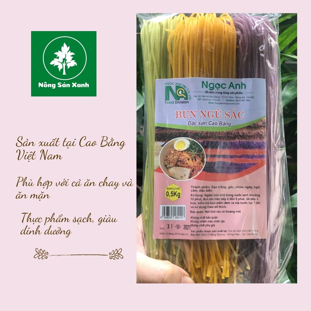 Túi 0.5kg bún ngũ sắc