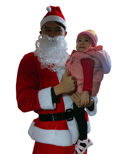 Bộ Trang Phục Ông Già Noel Vải Nhung Loại Đẹp 5 Món