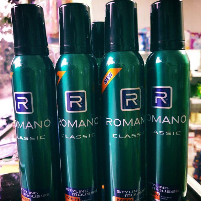Keo xịt styling mousse tóc tạo kiểu romano 175g