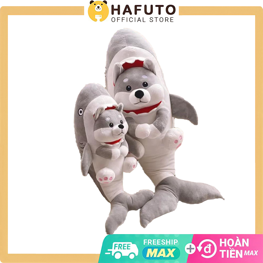 Gấu bông husky cá mập cao cấp hafuto