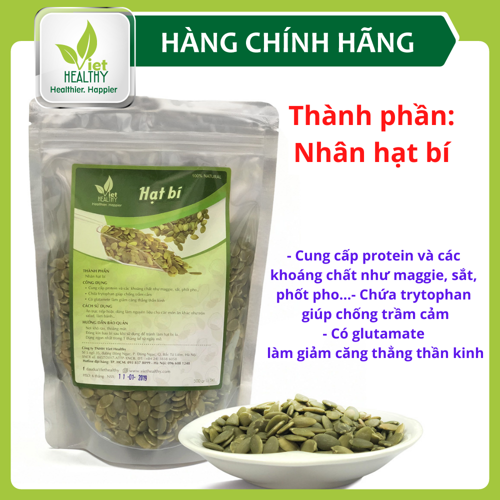 Nhân hạt bí ấn độ 500g
