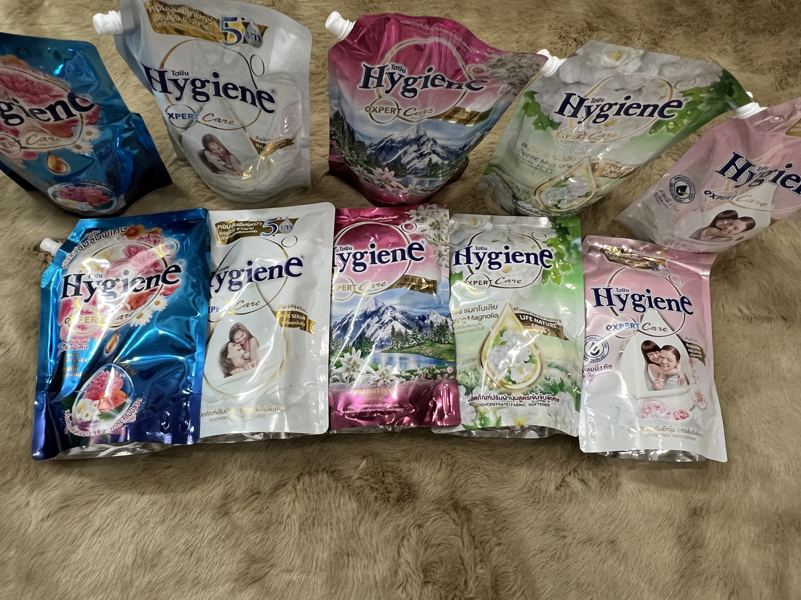 Nước xả vải Hygiene Thái Lan đậm đặc lưu hương lâu hơn 1300ml/1150ml