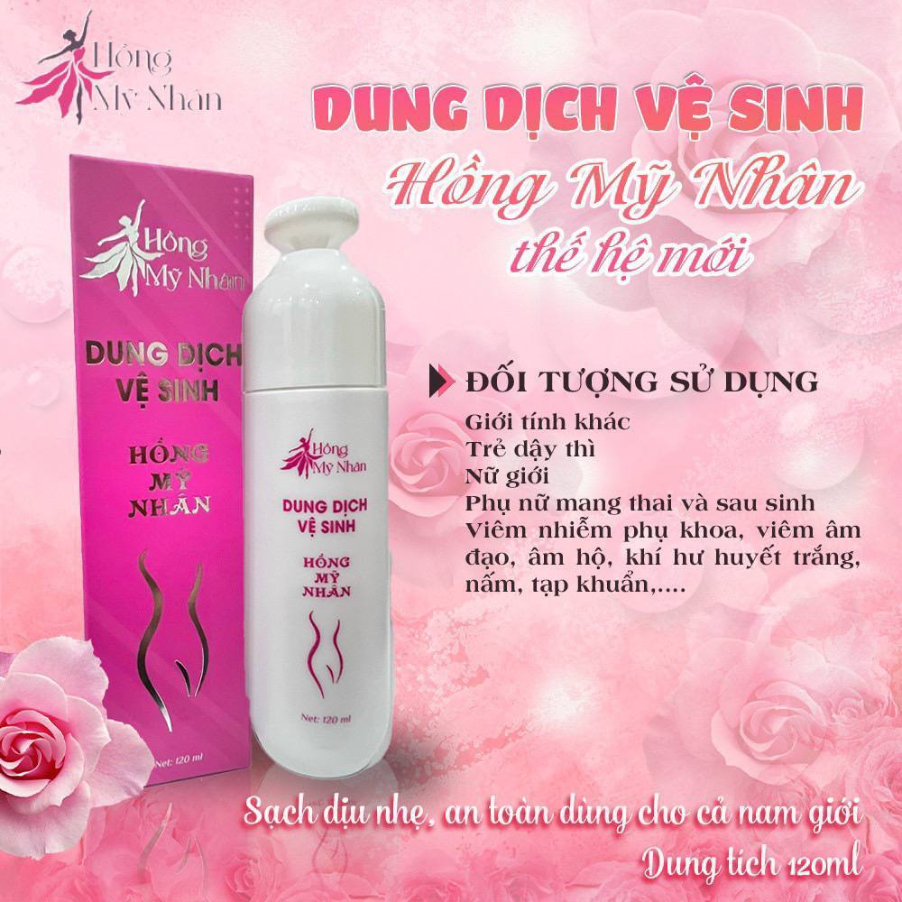 Dung dịch vệ sinh phụ nữ Hồng Mỹ Nhân chính hãng DOVA GROUP làm sạch dịu nhẹ, dùng được cho cả nam giới 120ml - ĐẠI NAM 2024