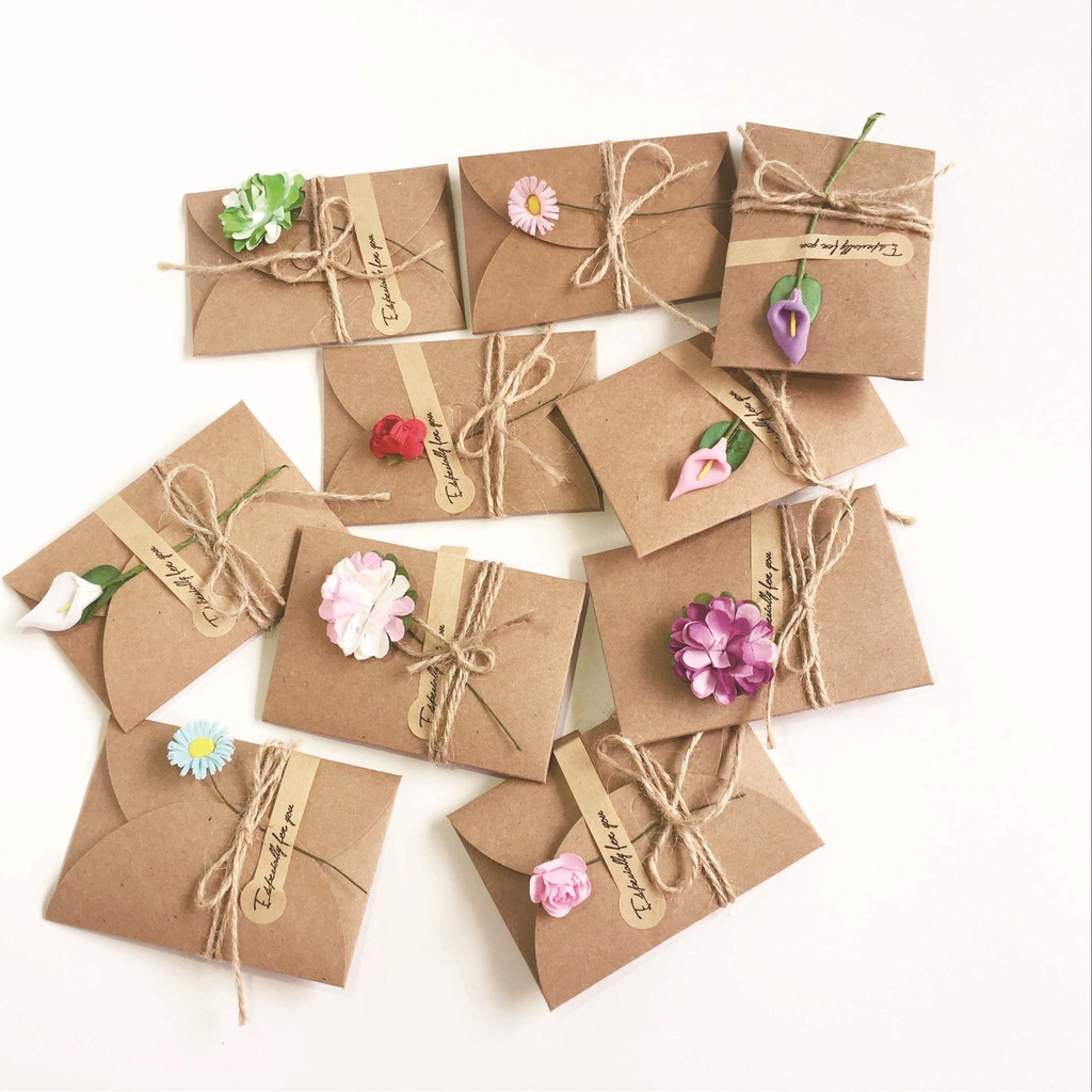 Thiệp chúc mừng phong cách Vintage nhiều mẫu