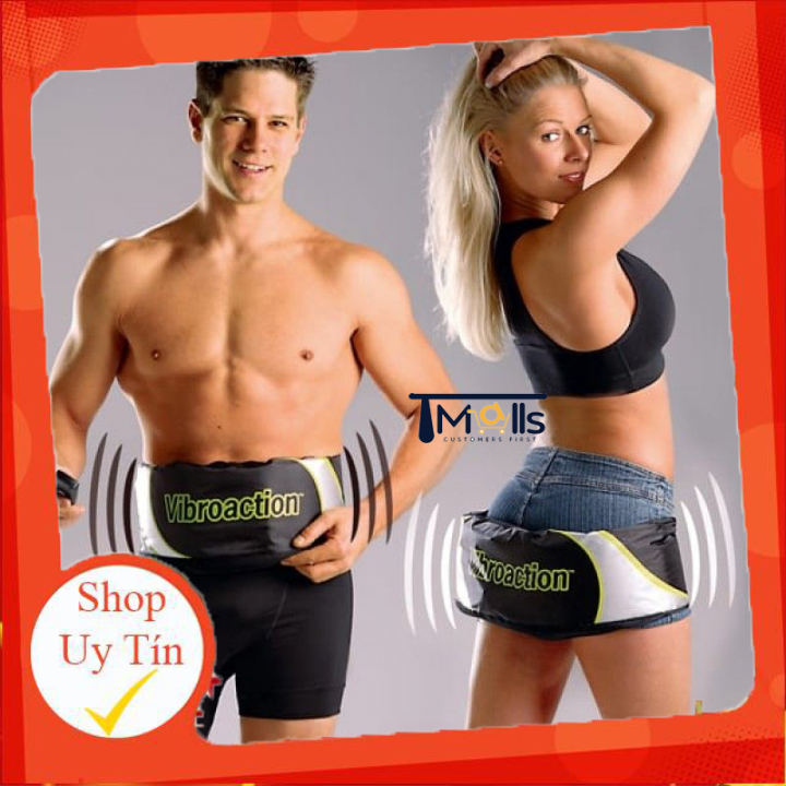 Đai massage rung giảm mỡ bụng Vibroaction thiết kế nhỏ gọn bảo hành 6 tháng