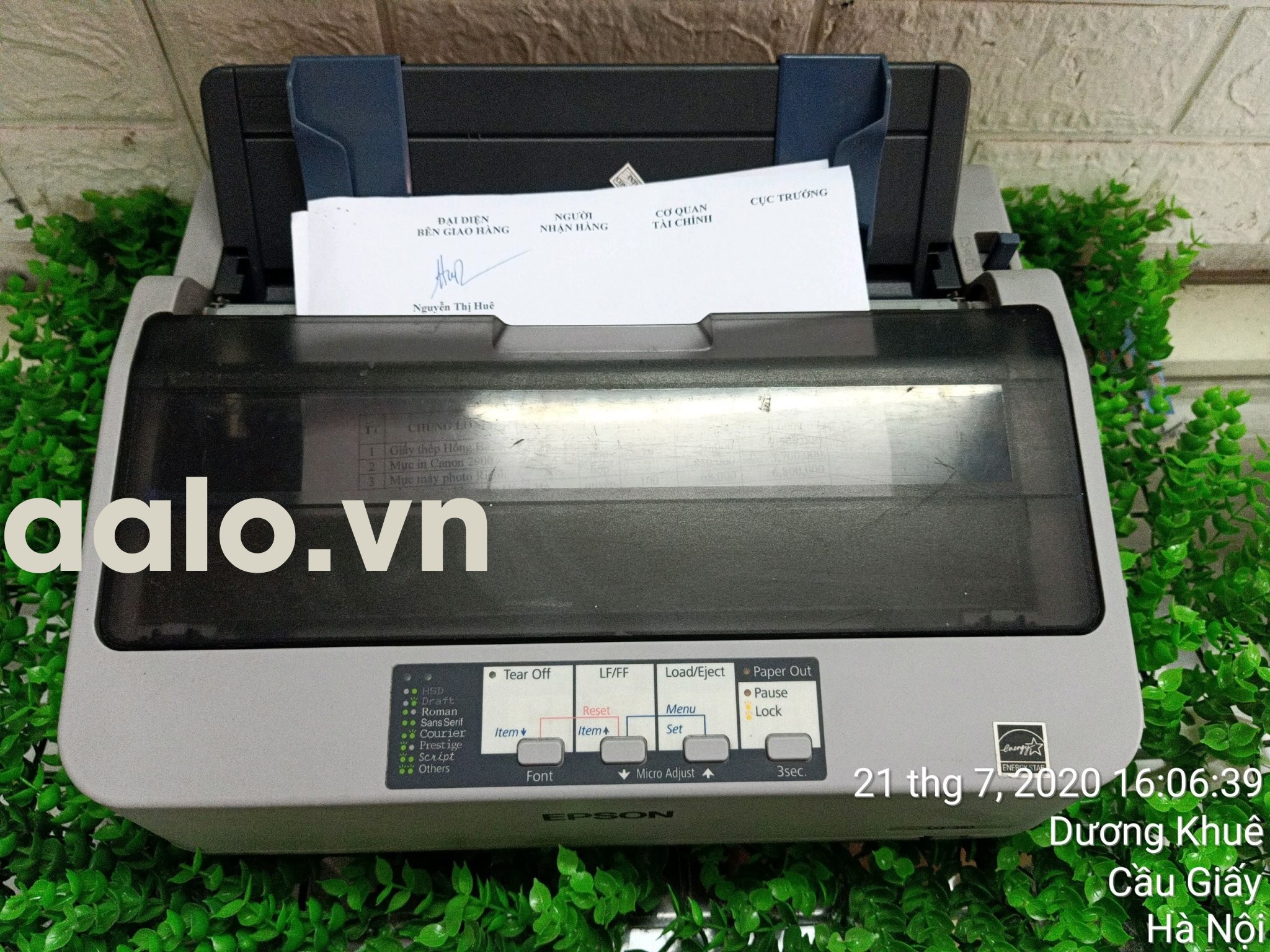 Máy in kim Epson LQ-310 (khổ A4 – 24 kim) Đã Qua Sử Dụng . kèm Băng mực , dây nguồn và dây USB mới